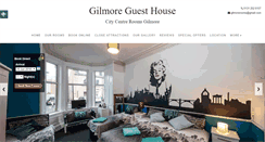 Desktop Screenshot of gilmoreguesthouse.co.uk